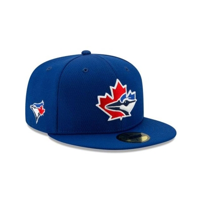 Blue Toronto Blue Jays Hat - New Era MLB Batting Practice 59FIFTY Fitted Caps USA4059167